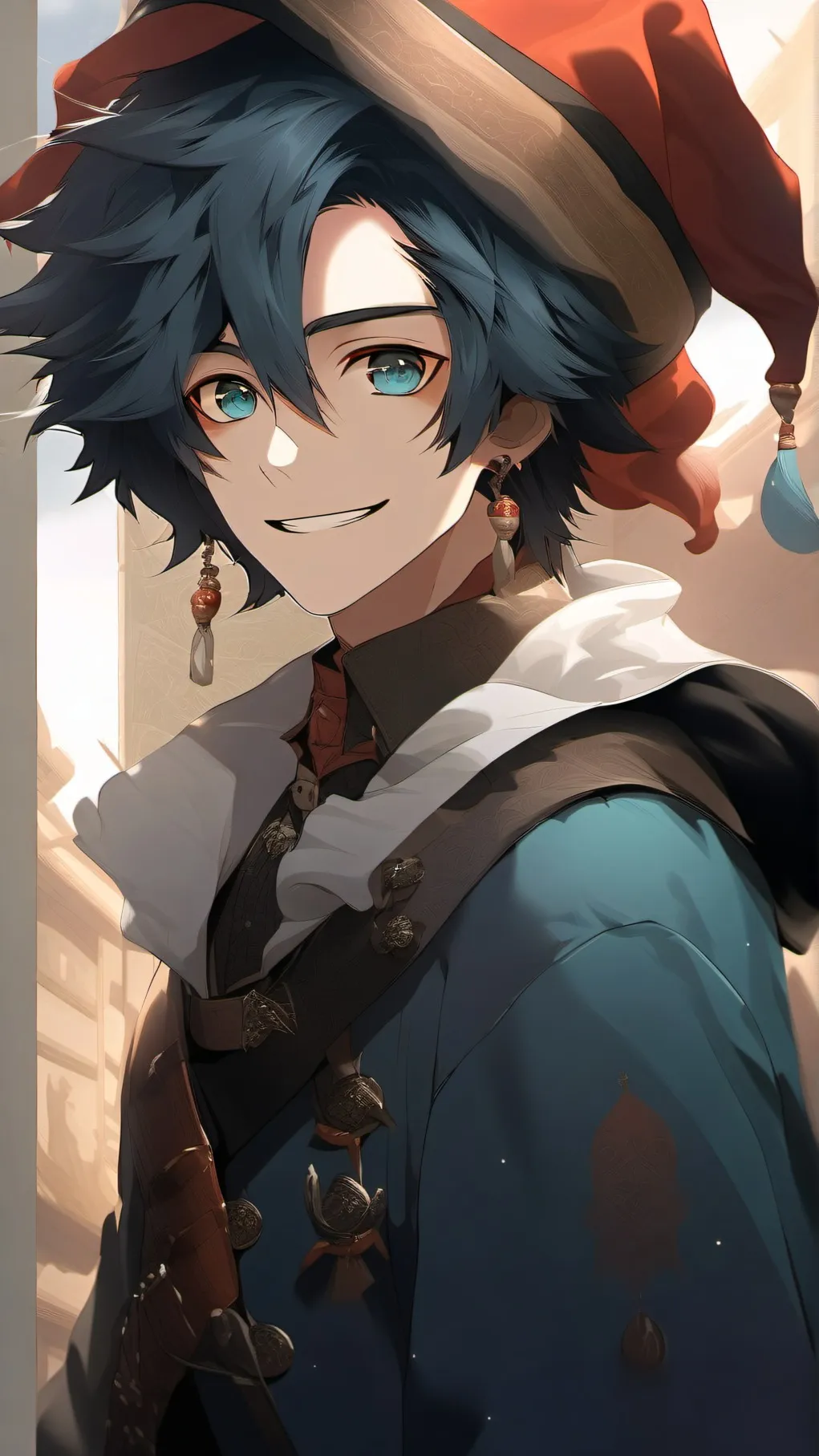 ai character: shadow milk cookie background