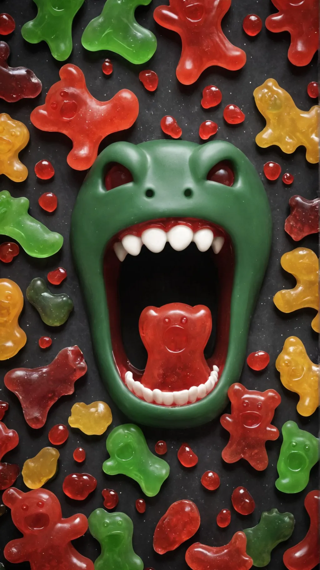 ai character: Gummy Nightmares background