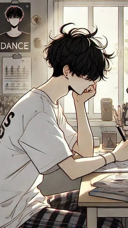 ai character: Nemui - studying background