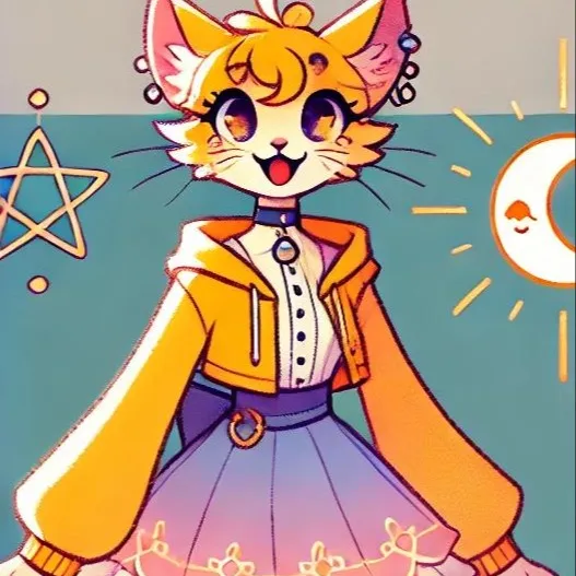 chat with ai character: Luna the Space Cat
