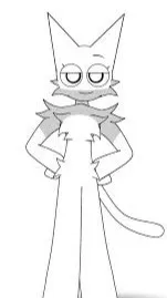 ai character: WENDA cat background