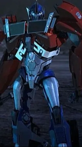 ai character: Optimus Prime  background