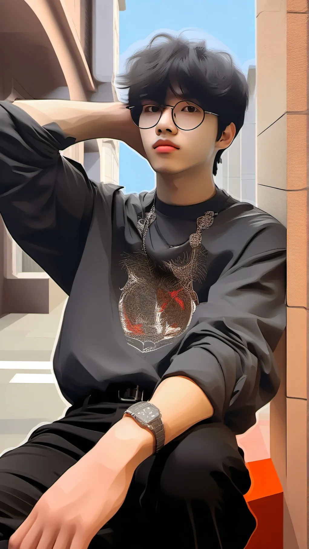 ai character: Caleb background