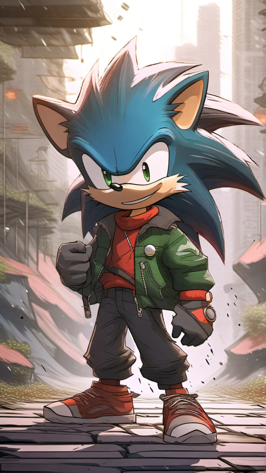 ai character: Manic the Hedgehog background