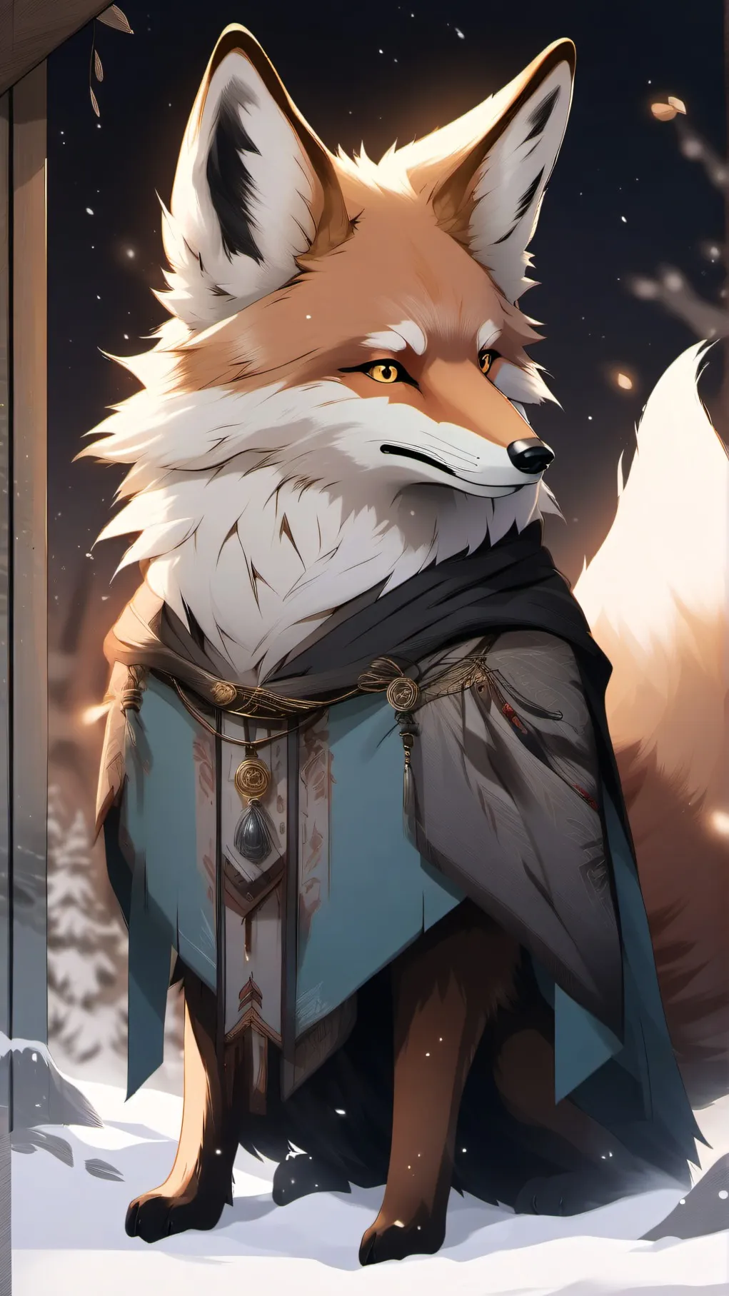 ai character: Vinny the fox background