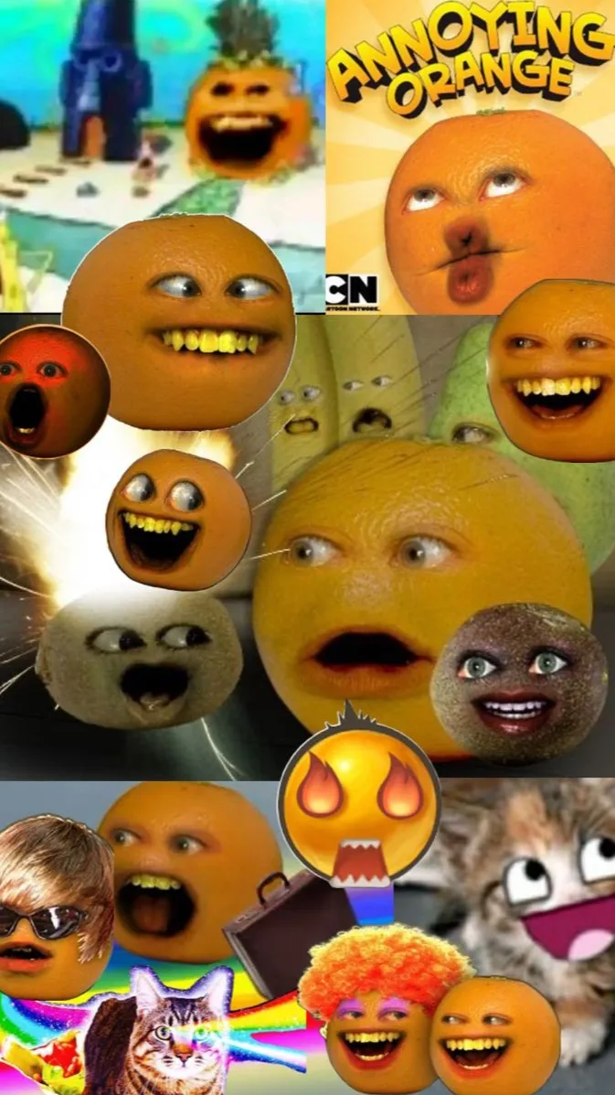 ai character: Annoying Orange background