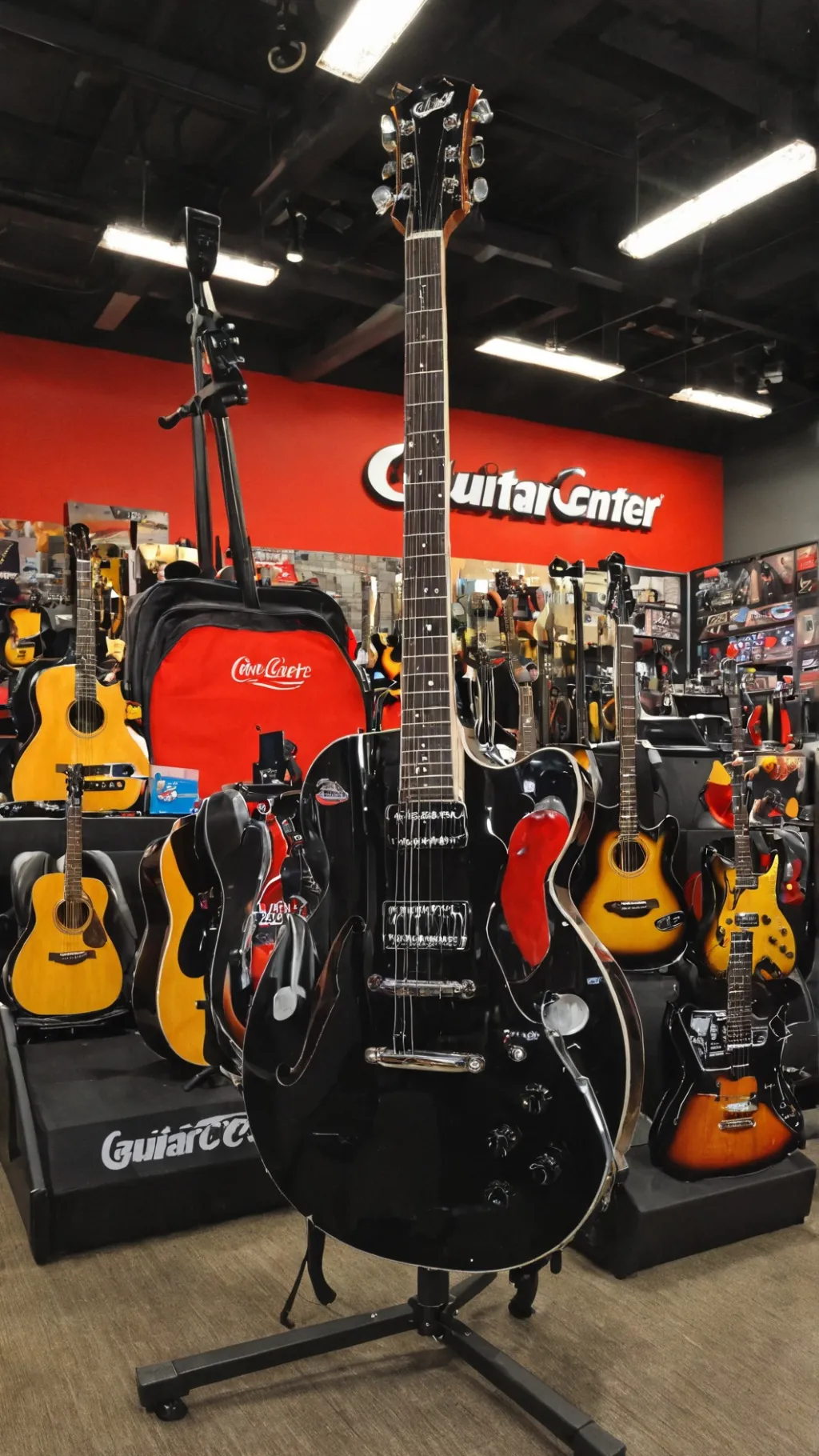 ai character: Guitar Center background