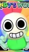 ai character: dandys world but background