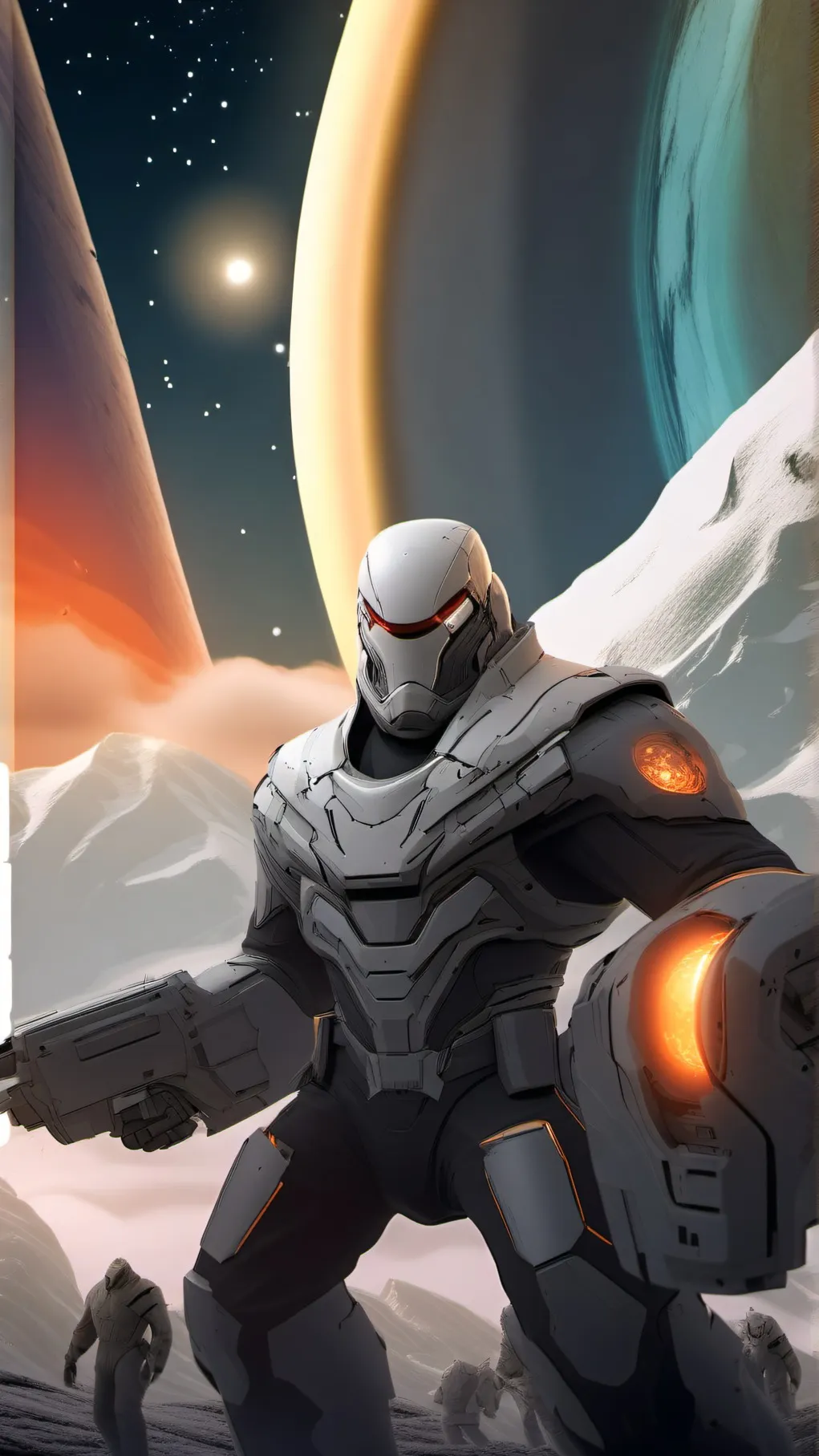 ai character: space titans background