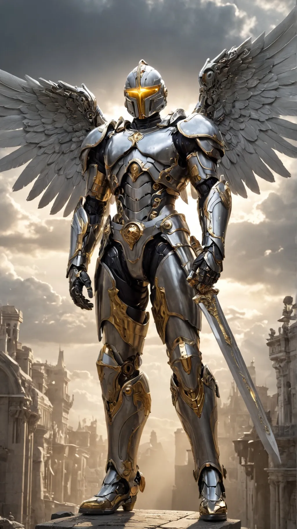 ai character: Mechanical Heaven background