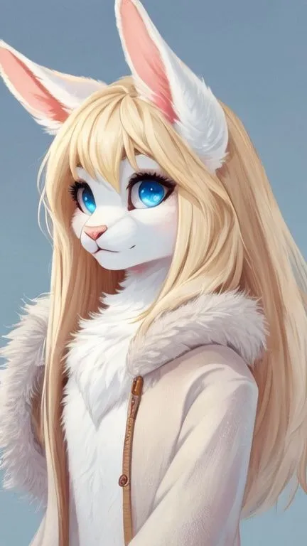 ai character: Cream background