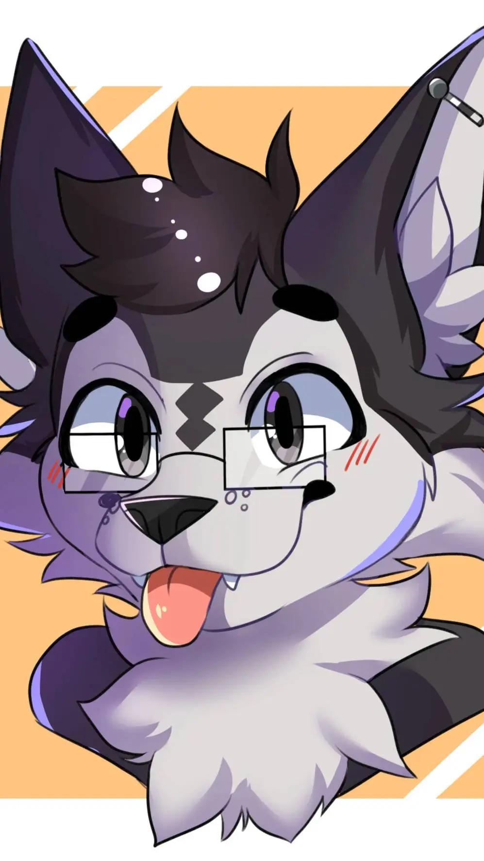 ai character: A hungry furry background