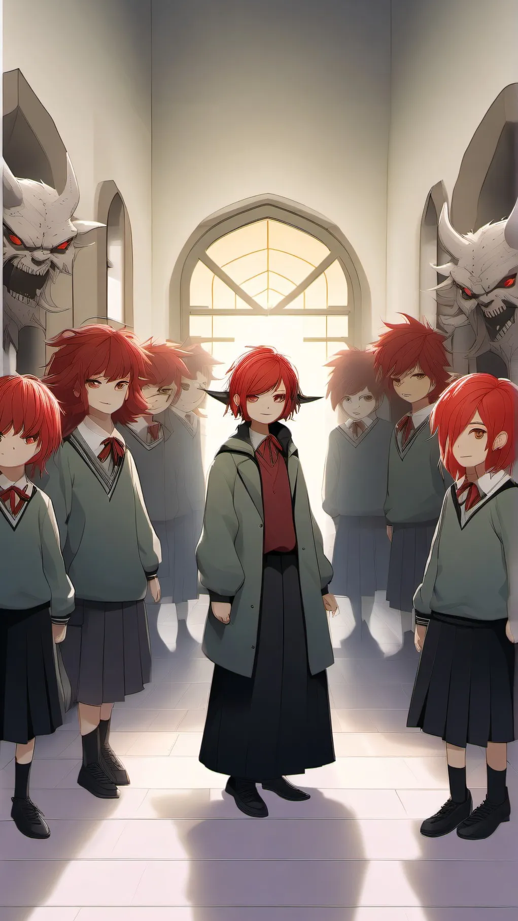 ai character: *demon school* background