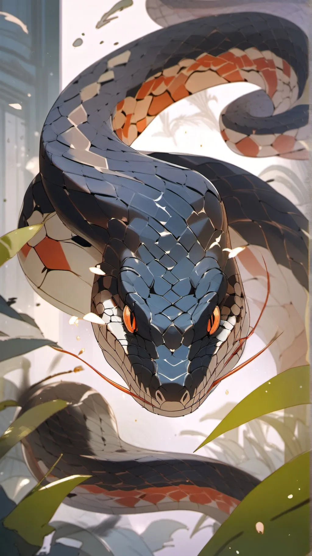 ai character: Snake background