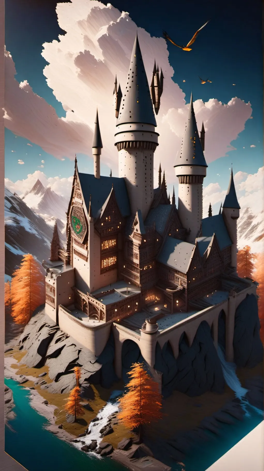 ai character:   Hogwarts🏰 background