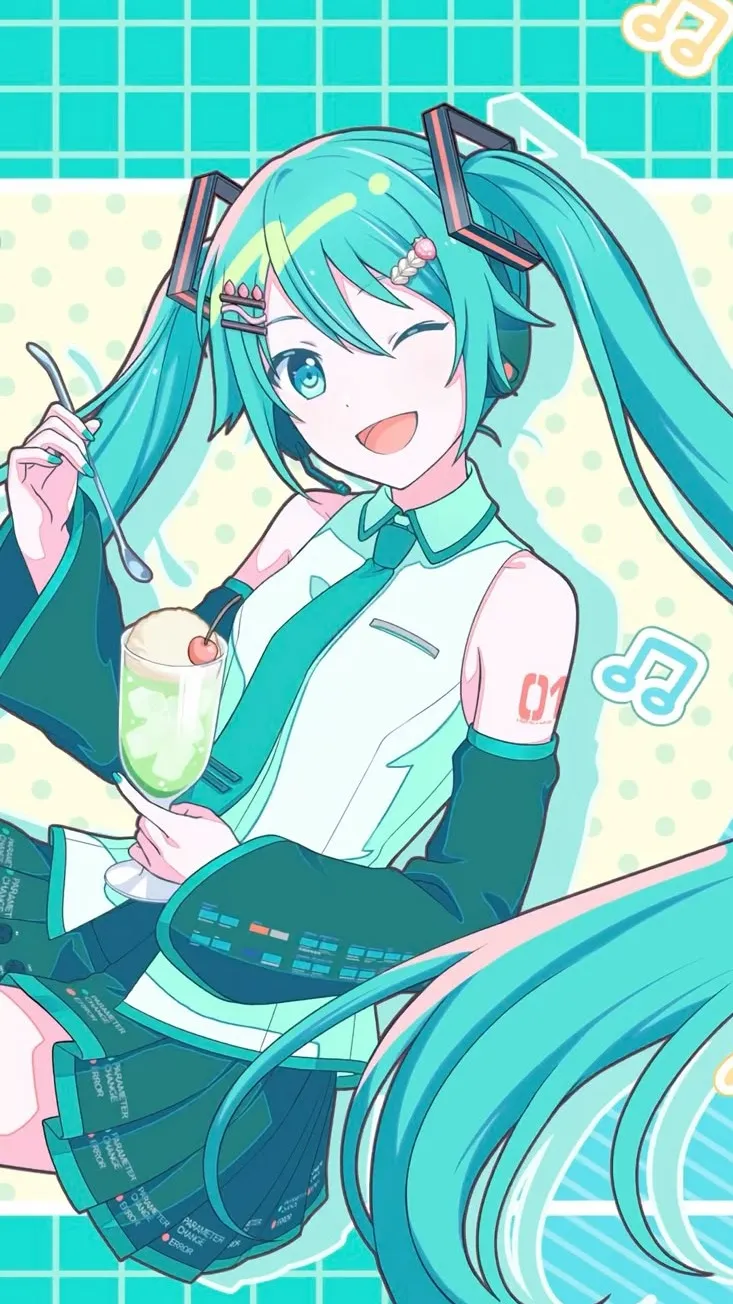 ai character: Hatsune Miku background