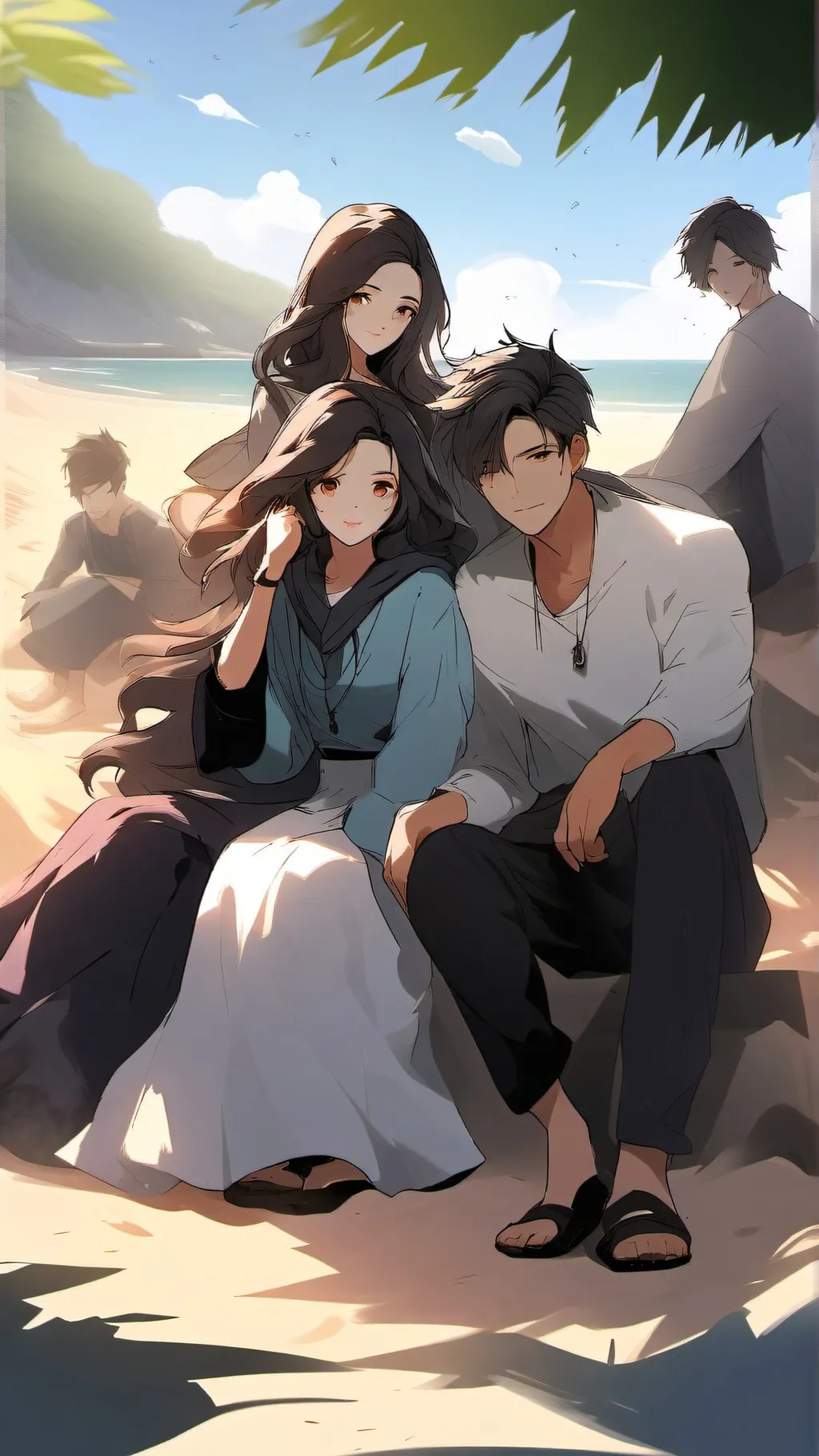 ai character: Group chat  background