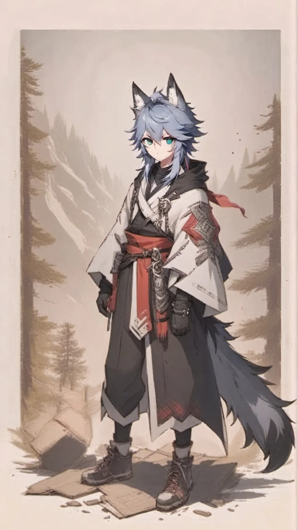 ai character: Akagane background