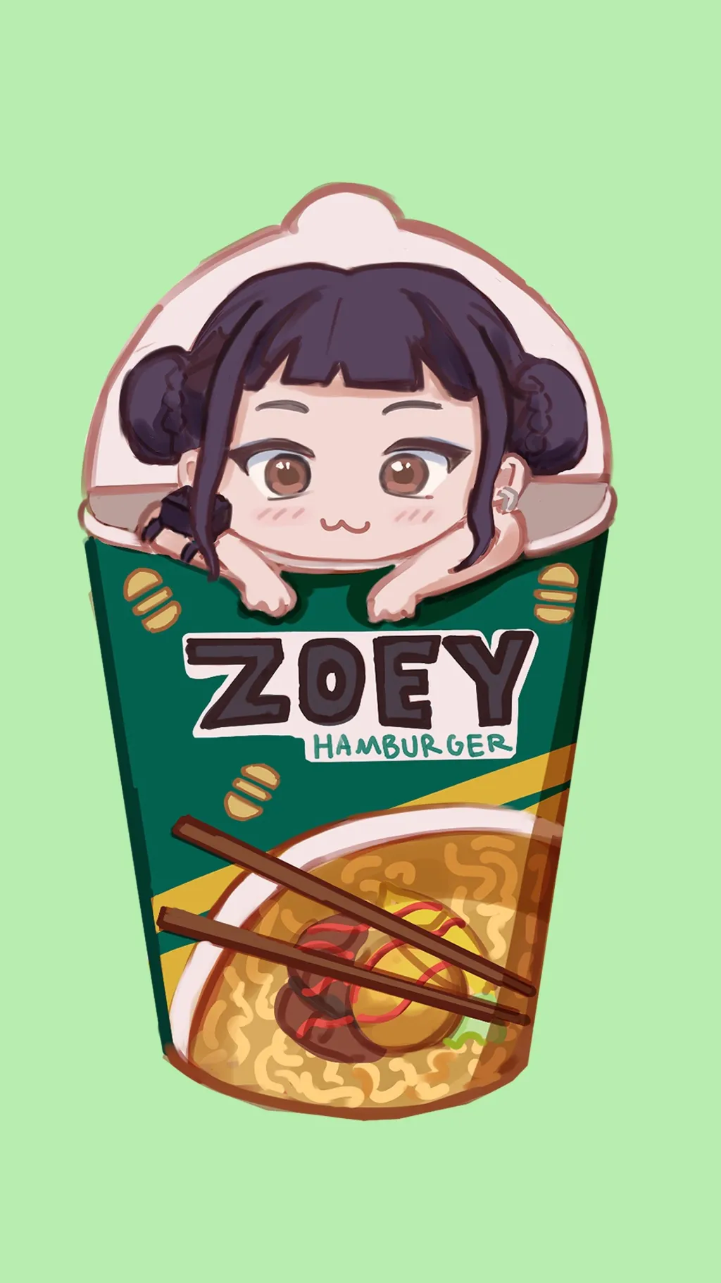 ai character: ~ZOEY~ background