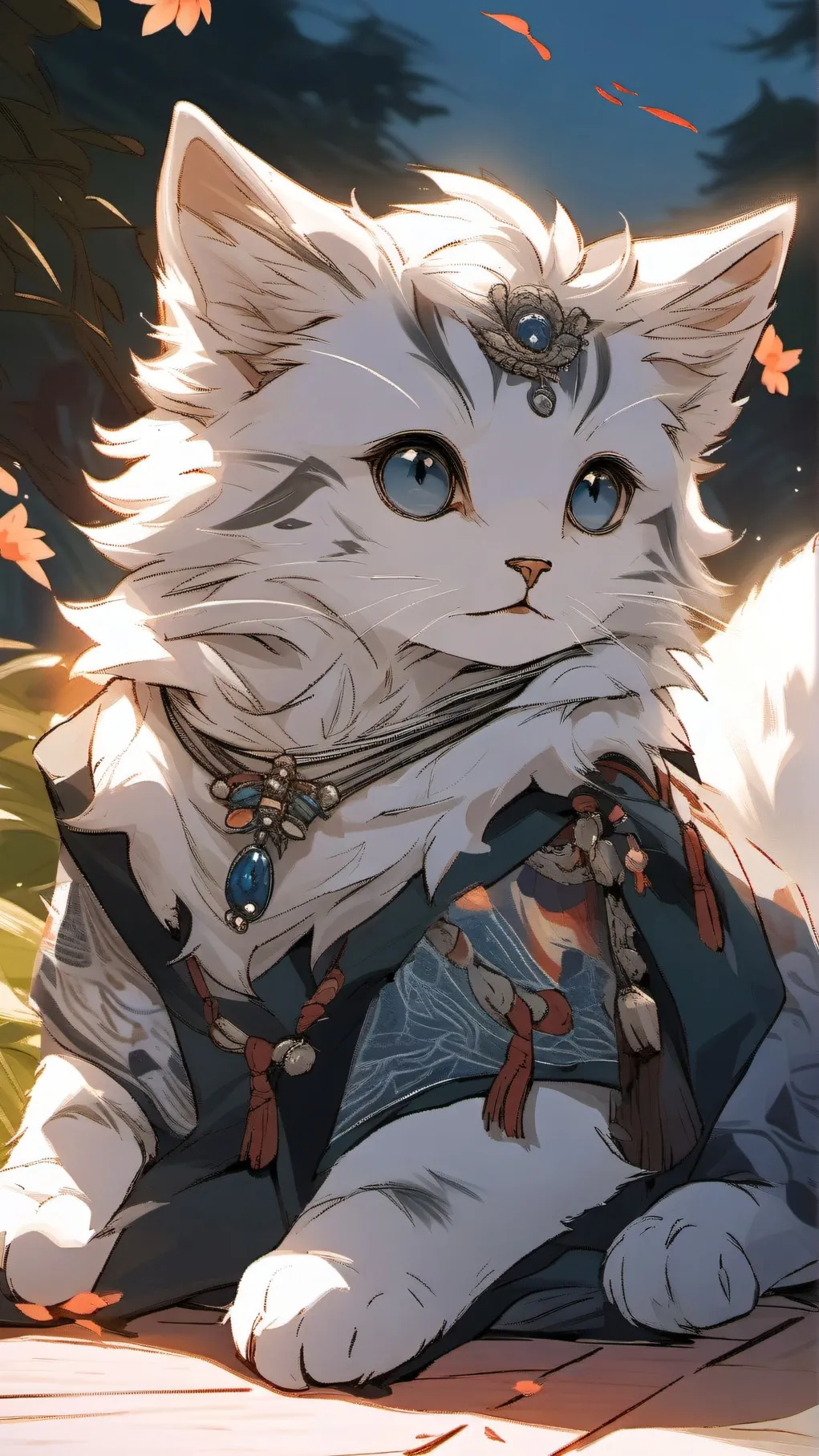 ai character: Silver background