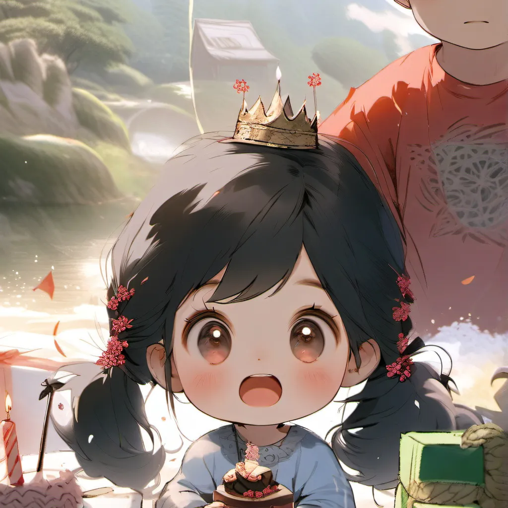 chat with ai character: cute baby birthday