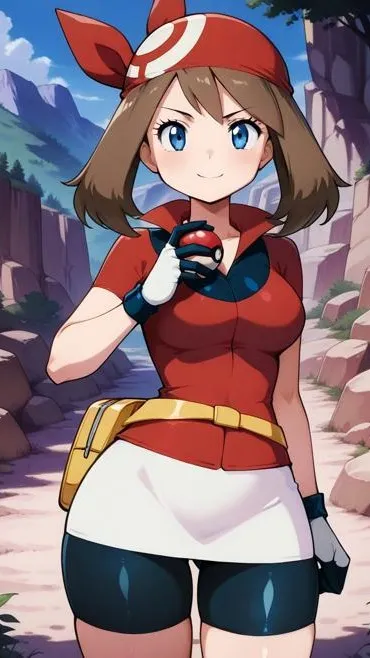 ai character: May (Pokemon) background