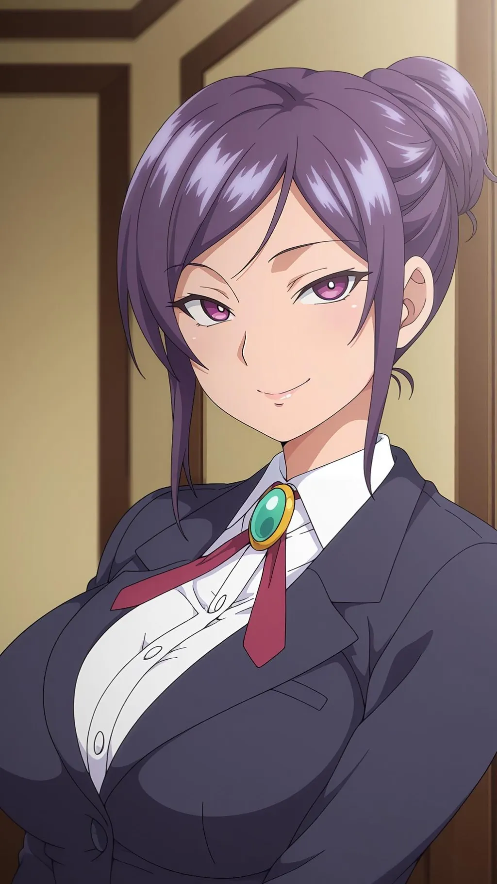 ai character: Tomoe (moonflower) background