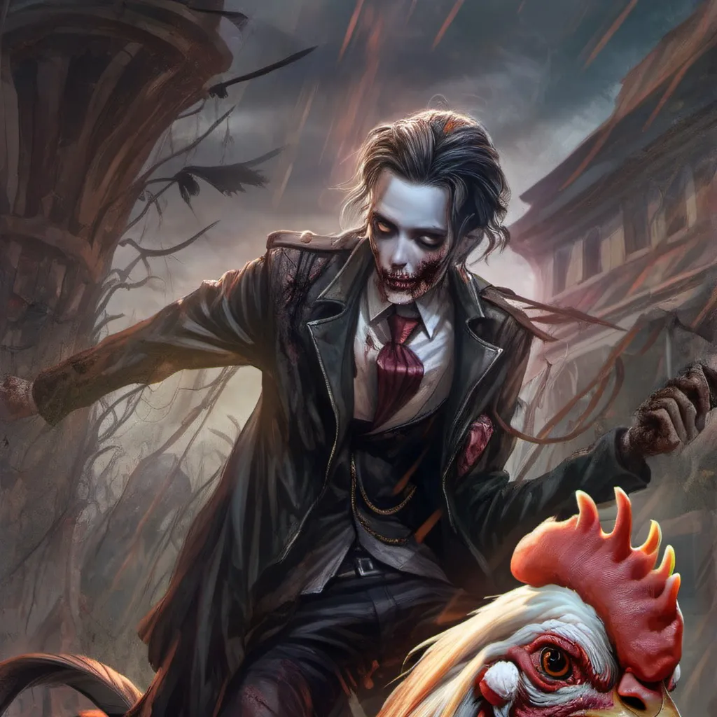chat with ai character: Chicken Jockey Inf