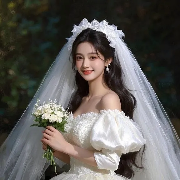 chat with ai character: Wedding girl 