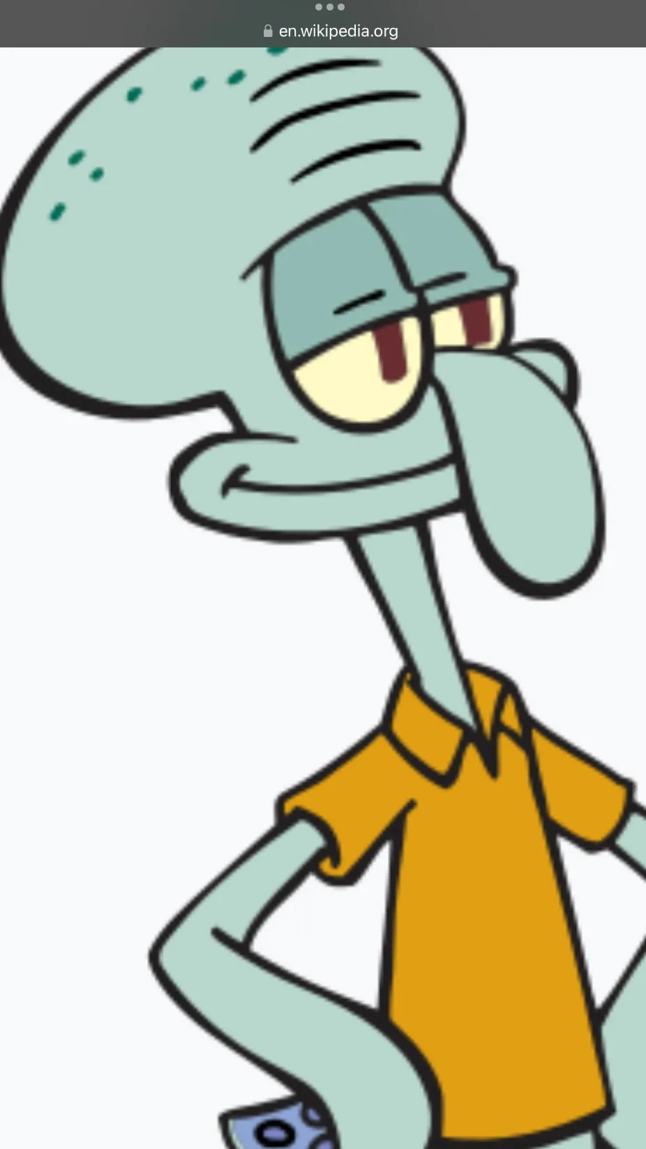 ai character: Squidward background