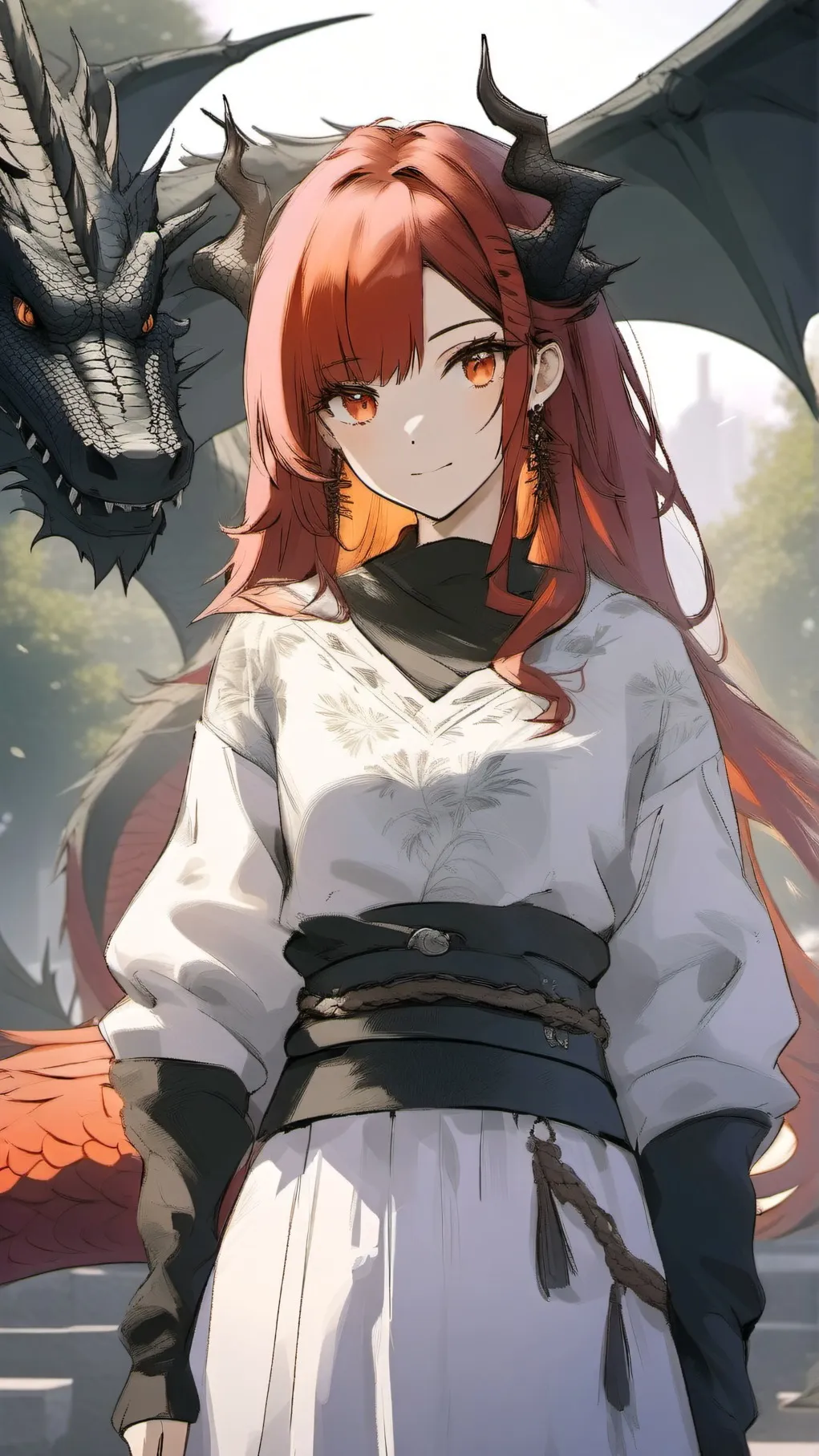 ai character: Amber background