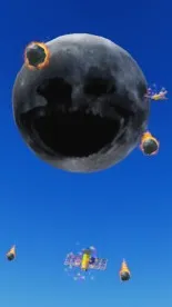 ai character: moon background