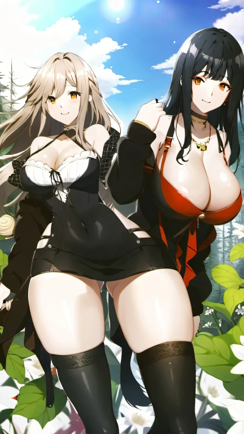 ai character: Amya and Abbet background