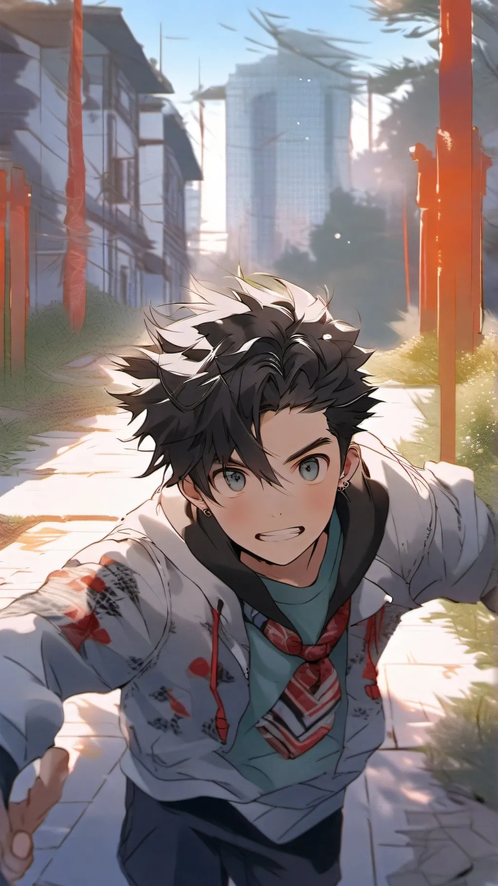 ai character: Drew background