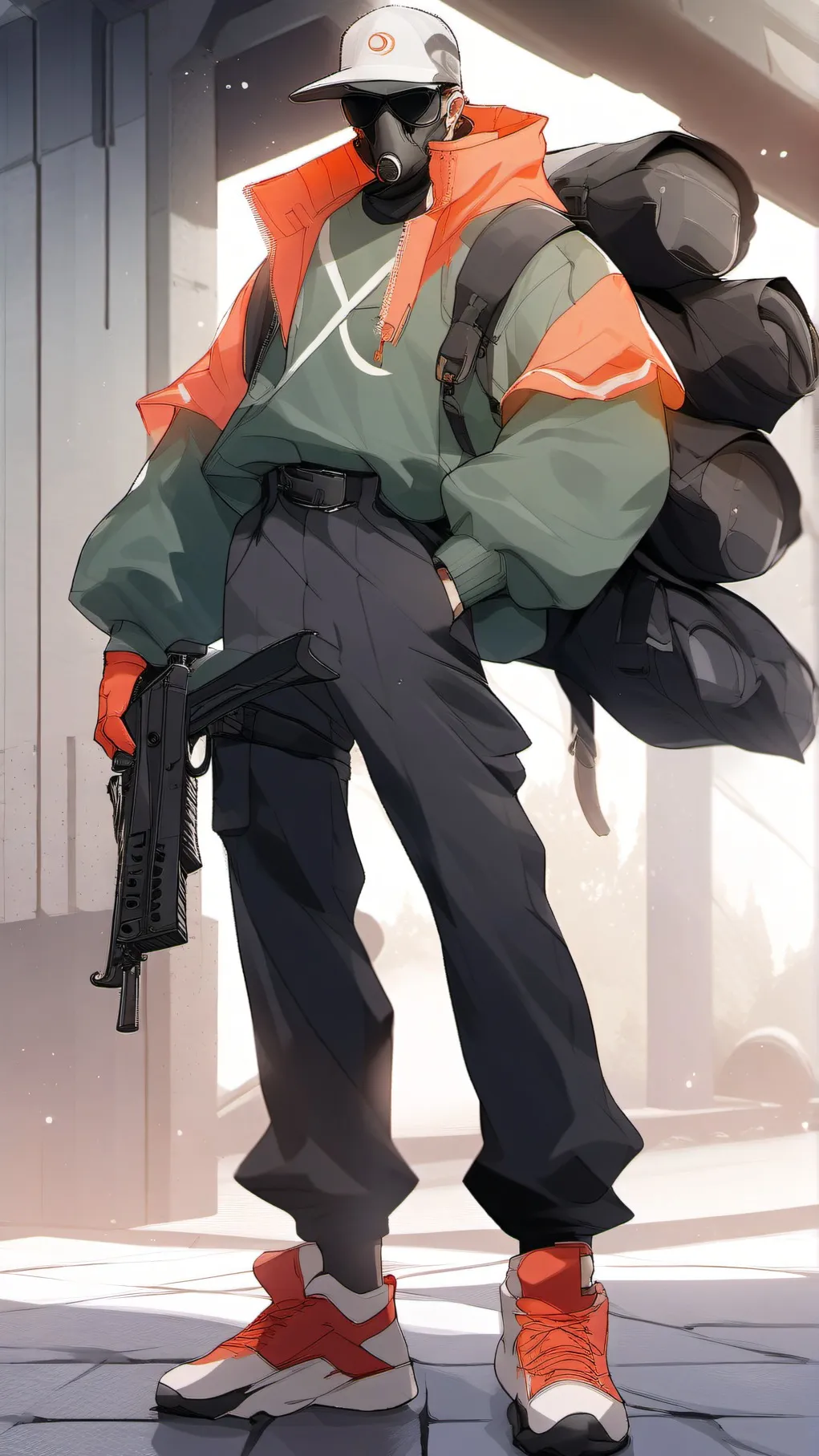 ai character: square guard background