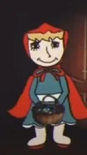 ai character: Red background