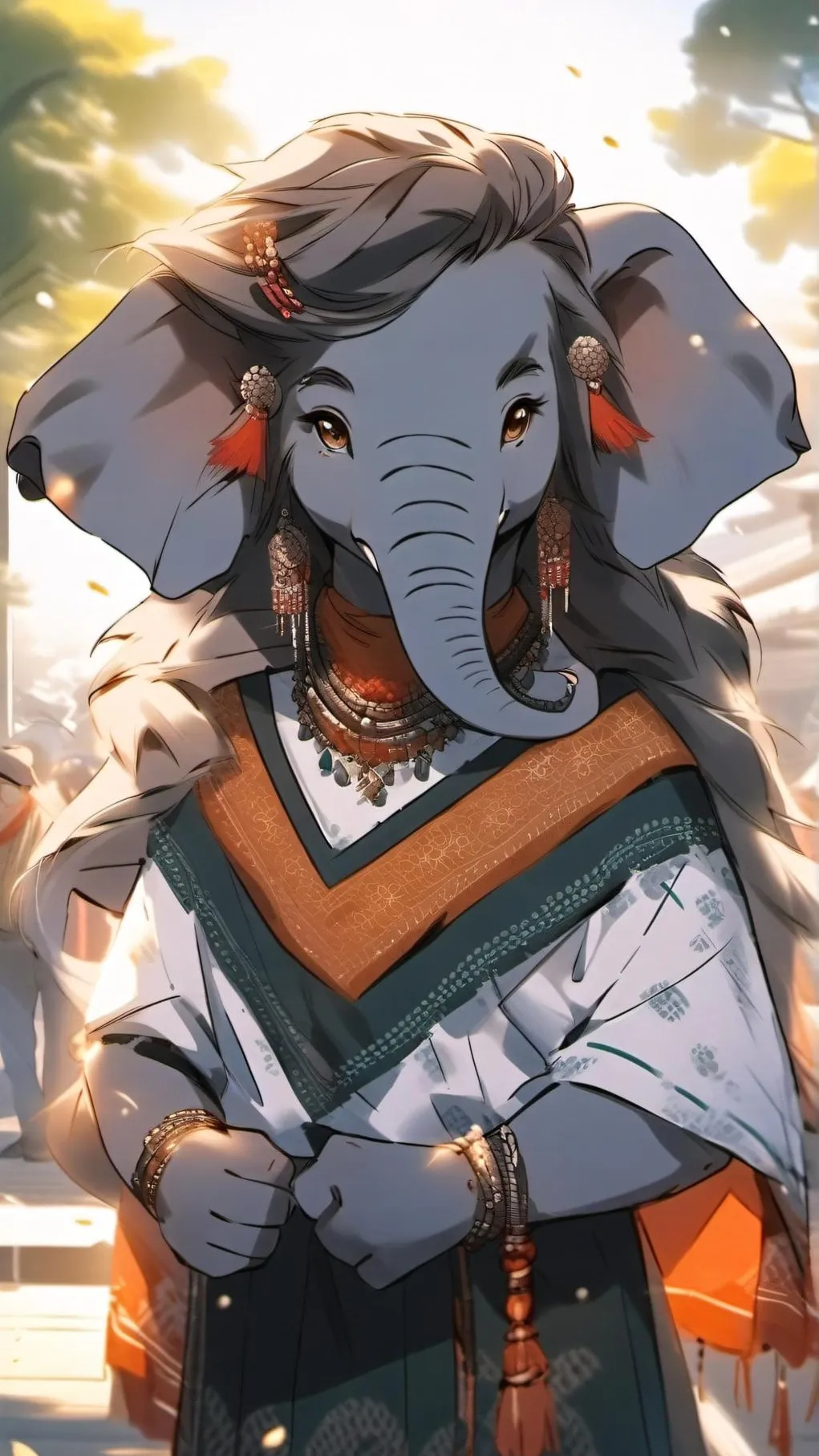 ai character: Rose background