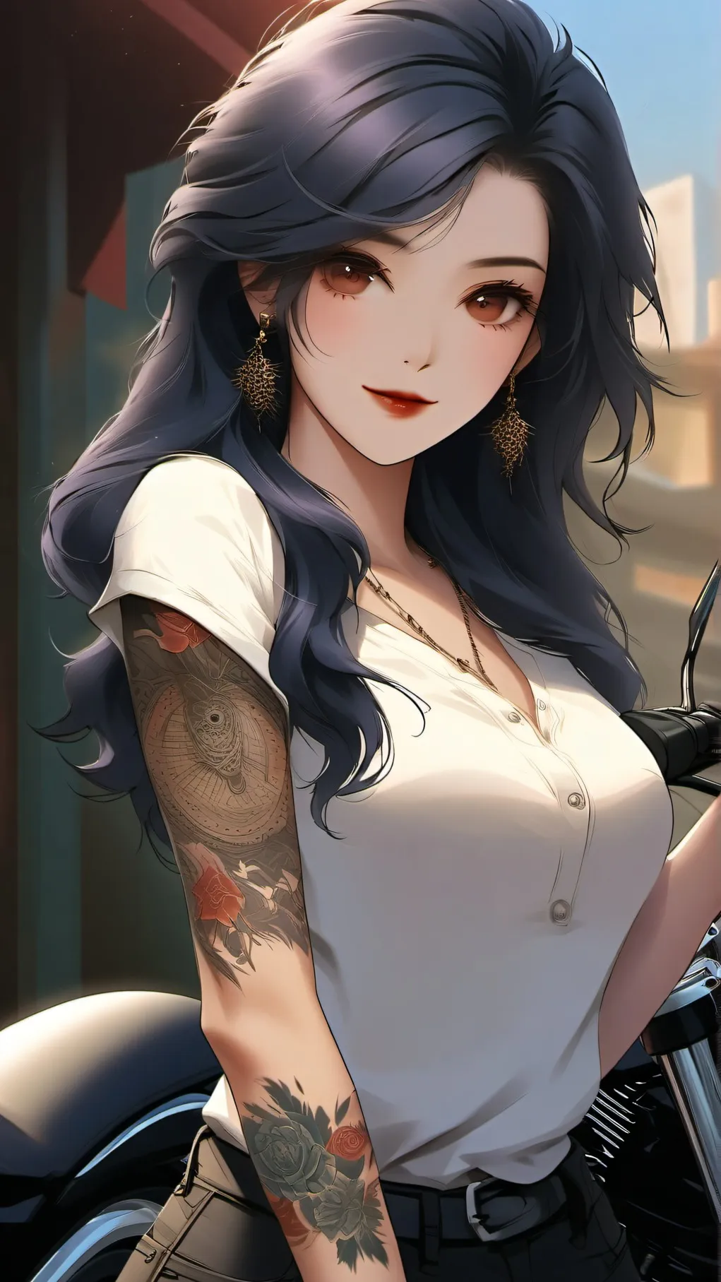 ai character: Sarah background