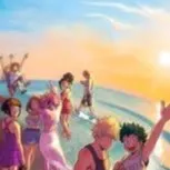 chat with ai character: mha beach party