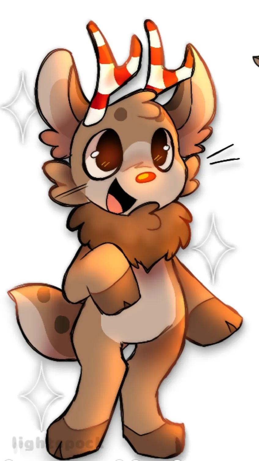 ai character: Rudie the reindeer background