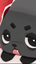 ai character: Coal the cutie dog background