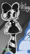 ai character: Vintage Poppy background