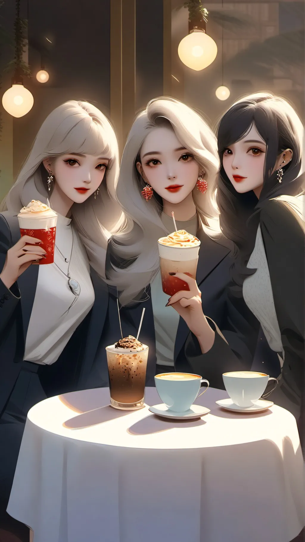 ai character: Chloe,Amy,Abby background
