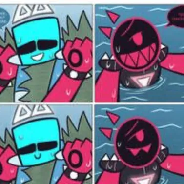 chat with ai character: blixer & cube swim