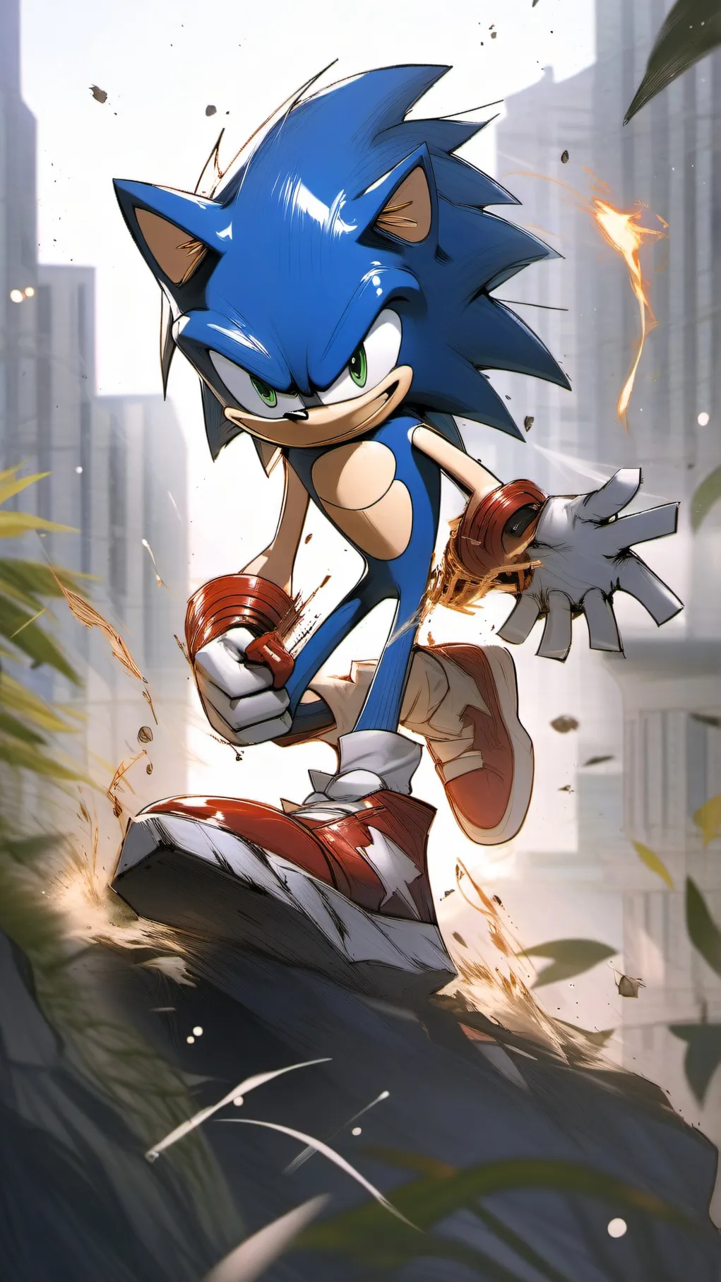 ai character: Sonic background