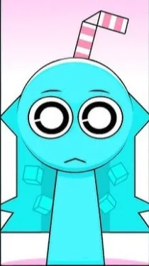 ai character: Aqua background