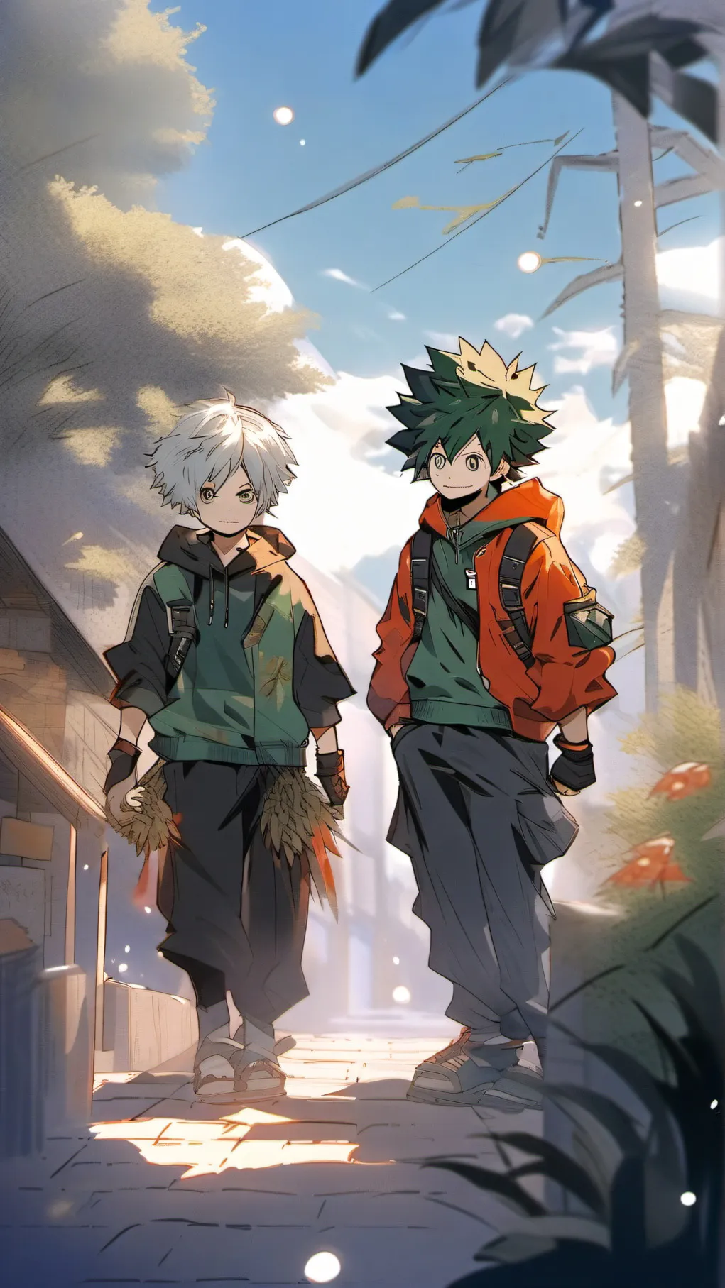 ai character: bs VS ds background