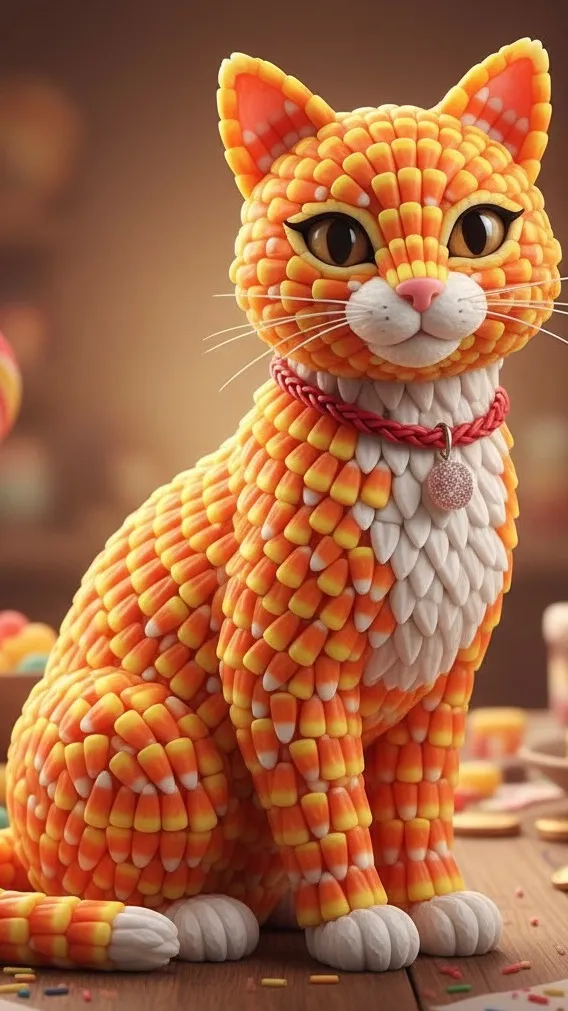 ai character: Candy Corn Cat(Ai) background