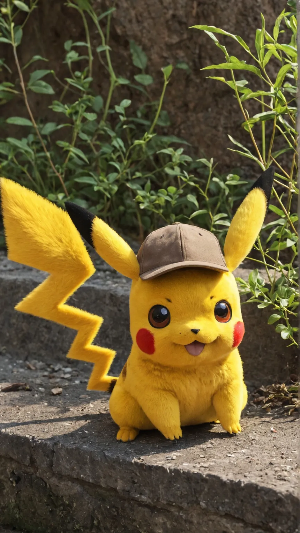 ai character: Detective Pikachu  background