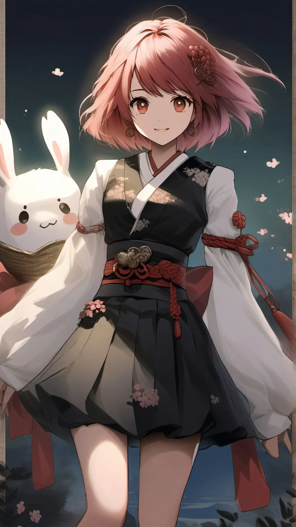 ai character: sakura vs hinata  background